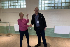 Paul Devereux hands over the keys to Barbara Mine